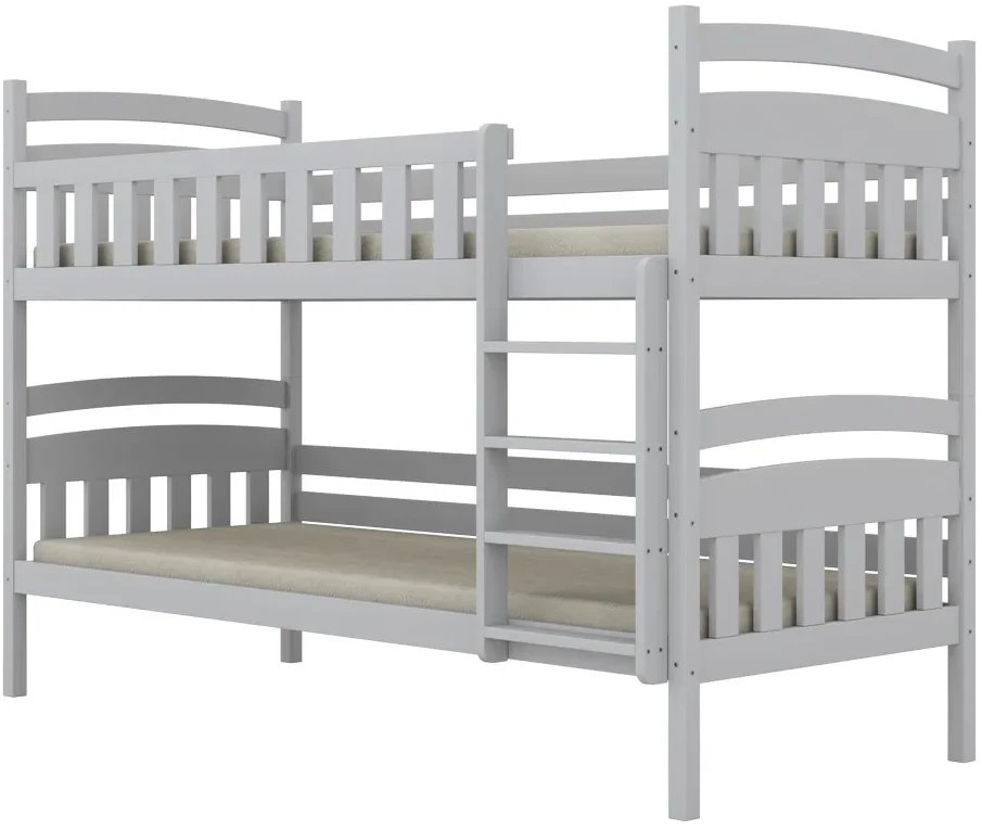 Łóżko piętrowe JULITA 160x80 białe drewniane KOCOT KIDS