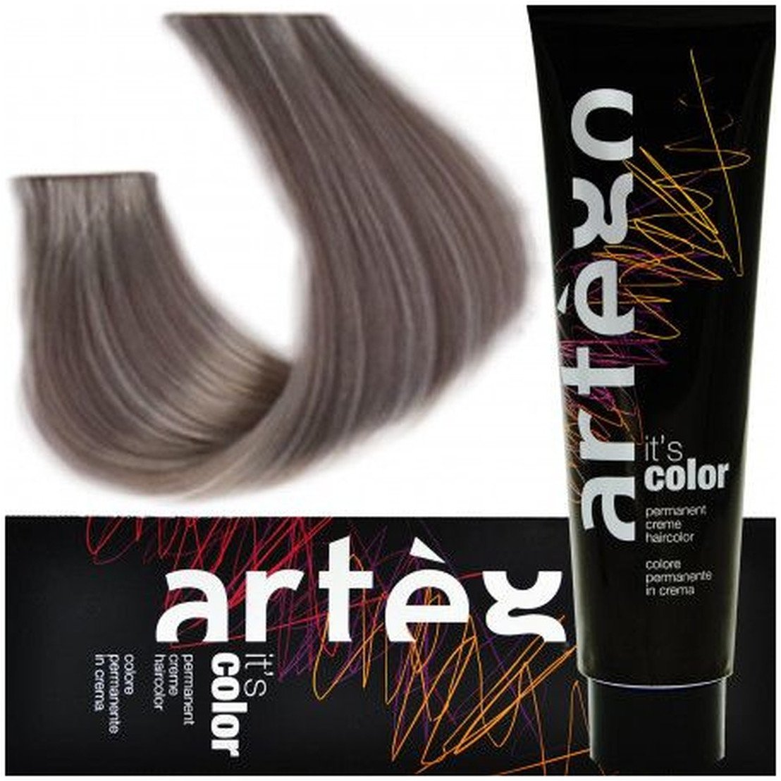 Artego Its Color Farba do włosów w kremie 150ml Super Bardzo Intensywny Popielaty Blond (2.111 - 12AAA)