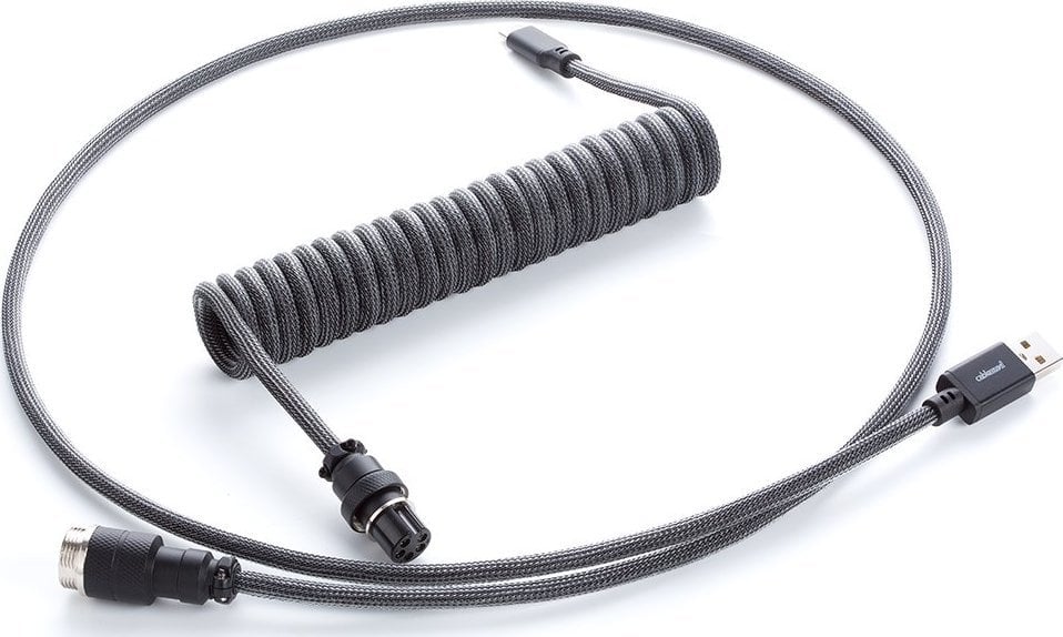 Kabel USB CableMod USB-C - USB-A 1.5 m Szary (CM-PKCA-CKAK-KC150KC-R)