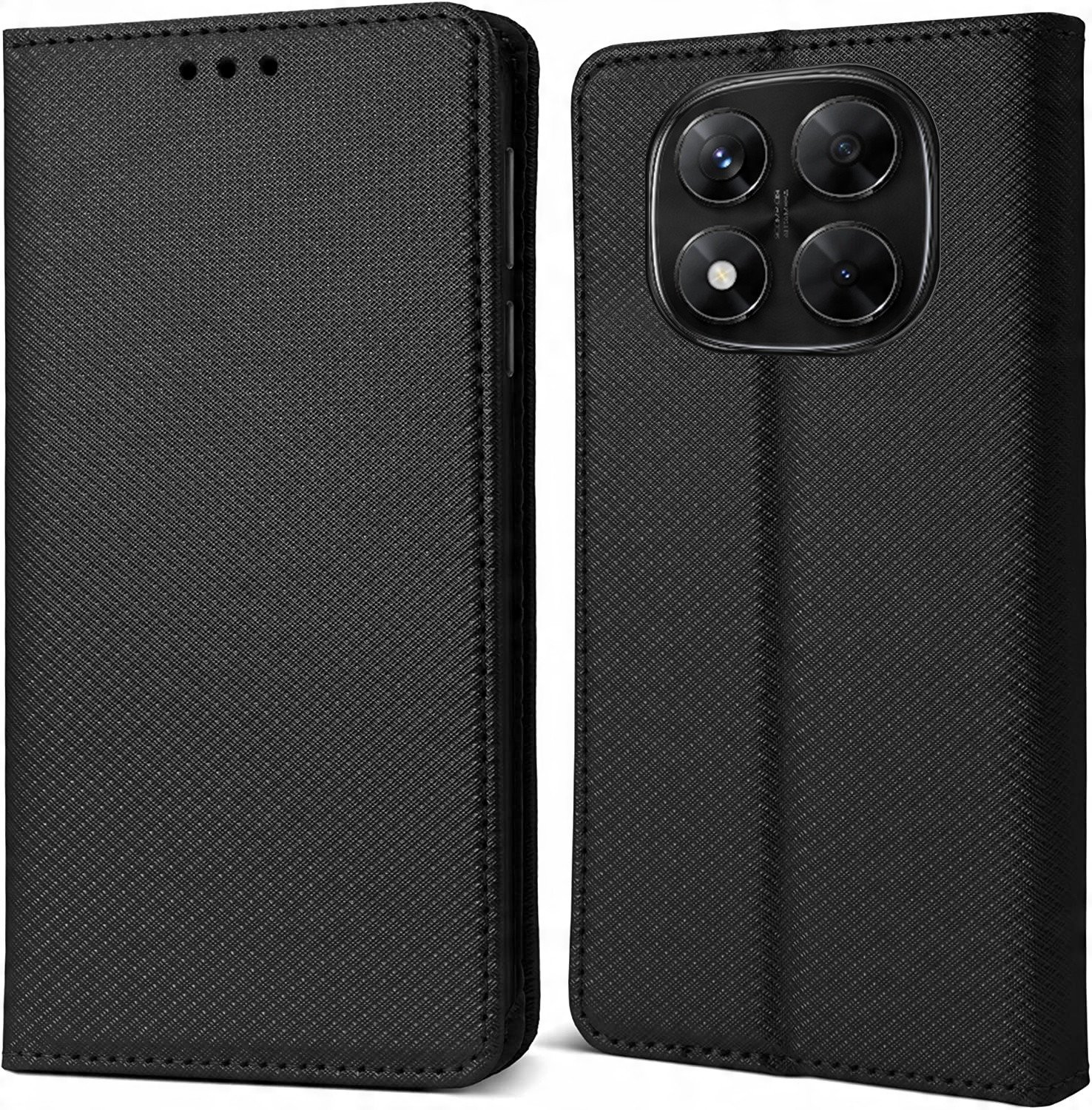 Etui Smart Magnet do Xiaomi Redmi Note 14 Pro 4G (Global), BLACK / CZARNY