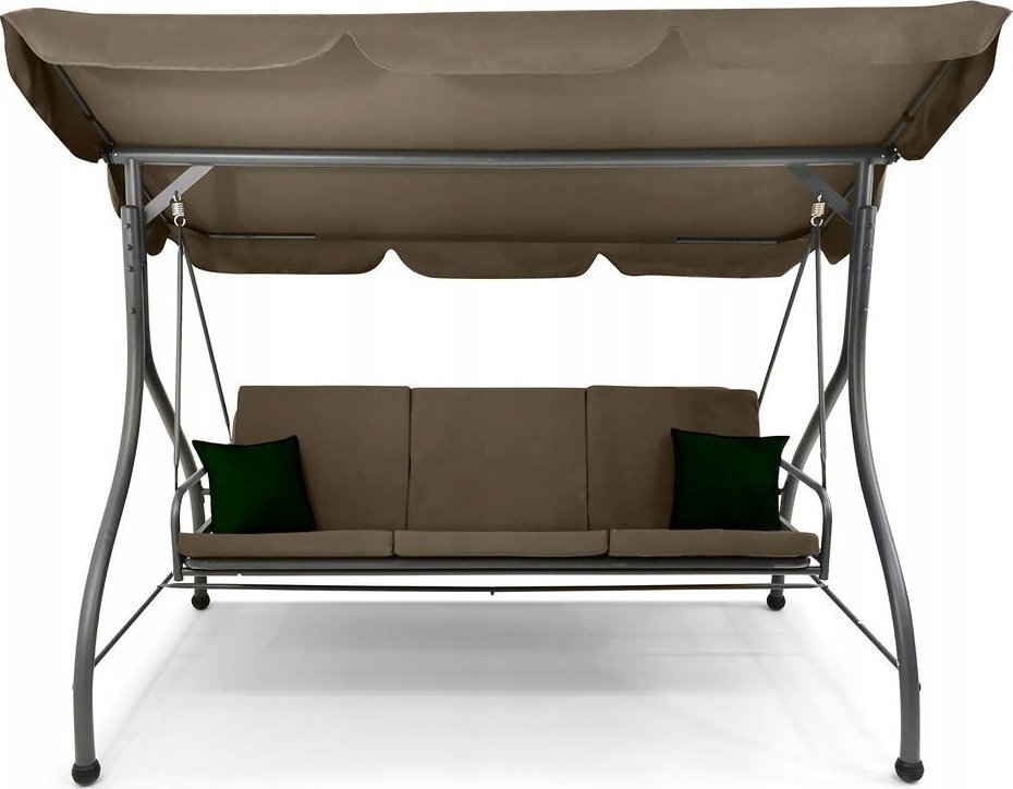 kontrast Huśtawka ogrodowa leżanka CASABLANCA 3os. beż