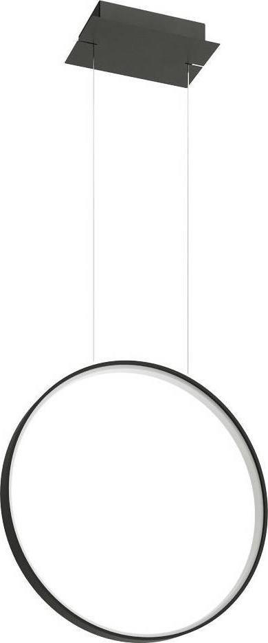 Lampa wisząca Thoro LAMPA wisząca RIO TH.116 Thoro okrągła OPRAWA metalowy zwis LED 30W 4000K pierścień czarny
