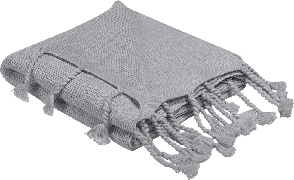 Beliani Koc 125 x 150 cm szary NAZILLI