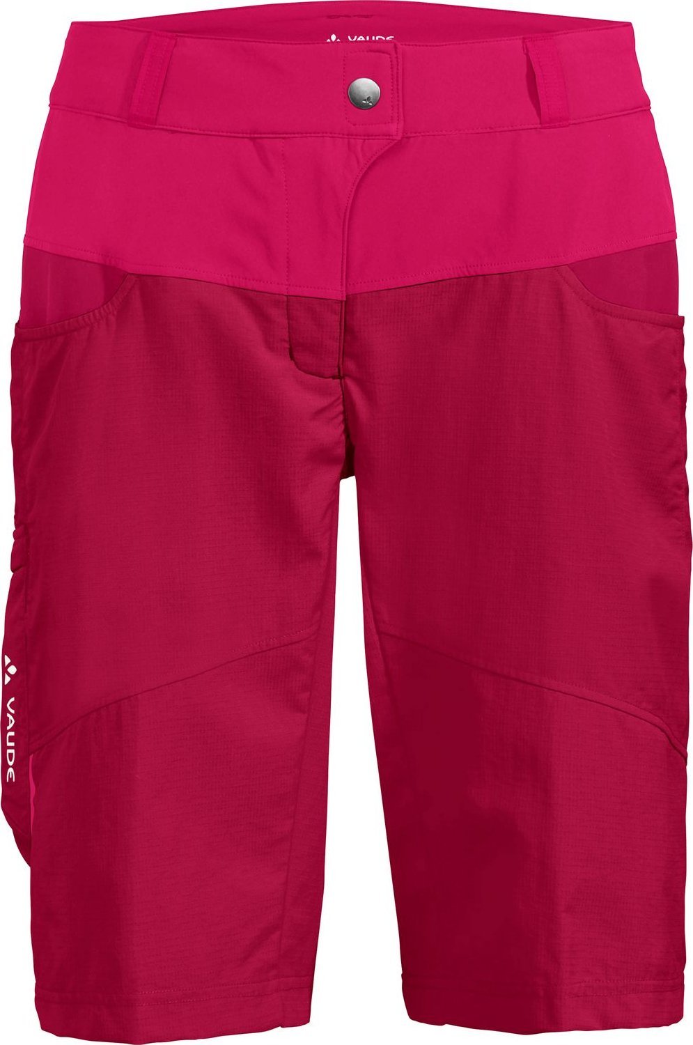 Vaude Spodenki rowerowe damskie z wkładką Vaude Qimsa - czerwone 36