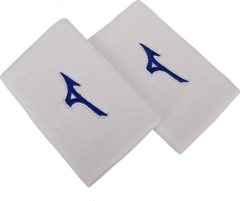 Mizuno Opaski Mizuno Wristband Long 32GY1S5501 32GY1S5501 biały one size
