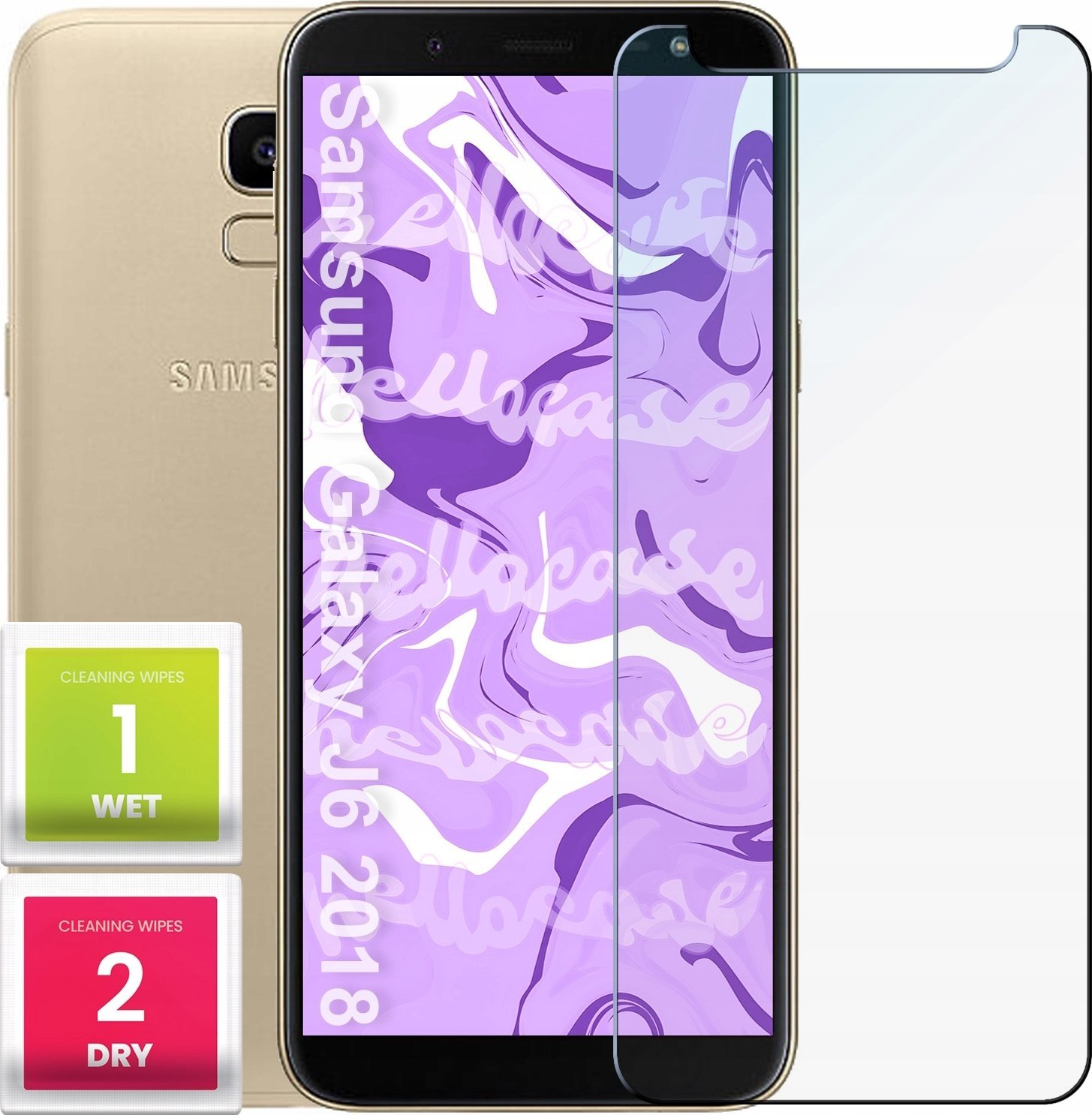 Hello Case Szkło Hartowane do Samsung Galaxy J6 2018 (szybka 9H, płaskie 2.5D, szybka)