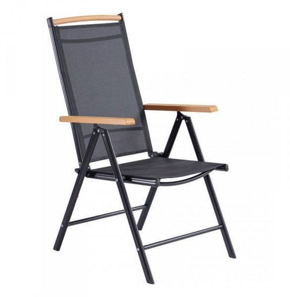 Krzesło ogrodowe 2szt. IZZY czarne