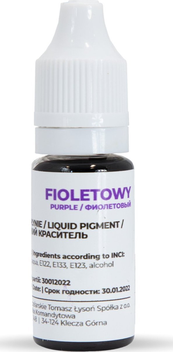 Honey Therapy Barwnik do mydła fioletowy 10ml kreatywne pudełko (BM10.) - BM10.