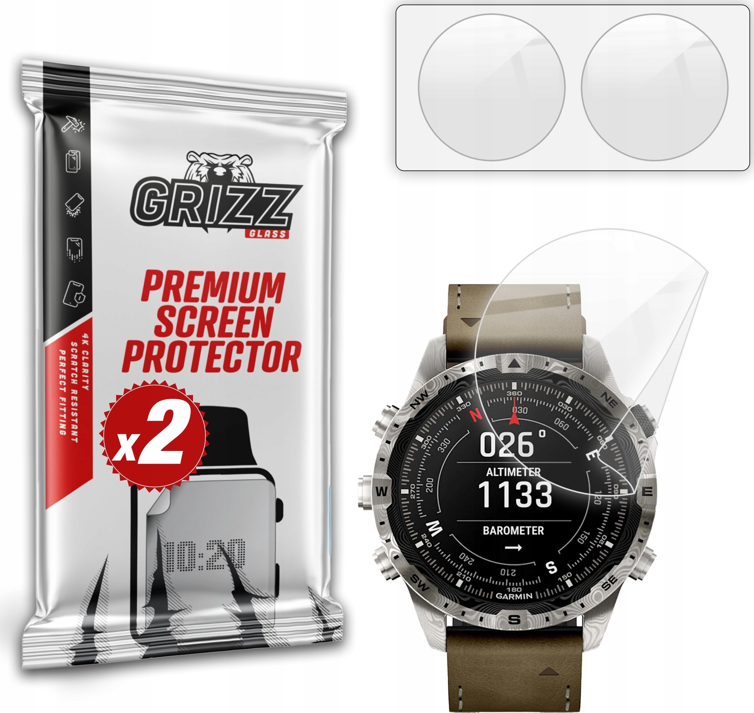 Folia ceramiczna GrizzGlass CeramicFilm do Garmin MARQ gen. 2