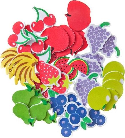 Dalprint Naklejki z pianki DPCRAFT Owoce 45szt. Dalprint