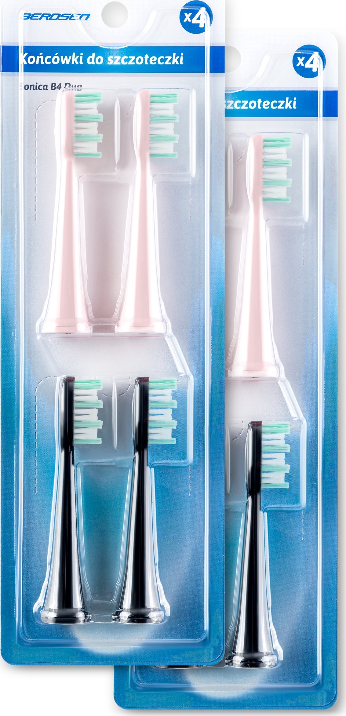Końcówka Berdsen Końcówki do szczoteczki sonicznej Berdsen DUO 8 szt.