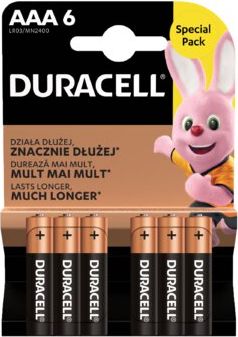Duracell Bateria AAA / R03 6 szt.
