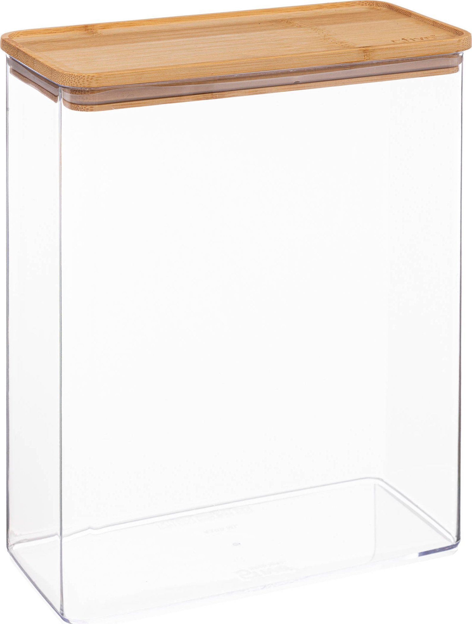 5five Pojemnik na produkty sypkie ESKE, podłużny z bambusową pokrywka, 4,3L