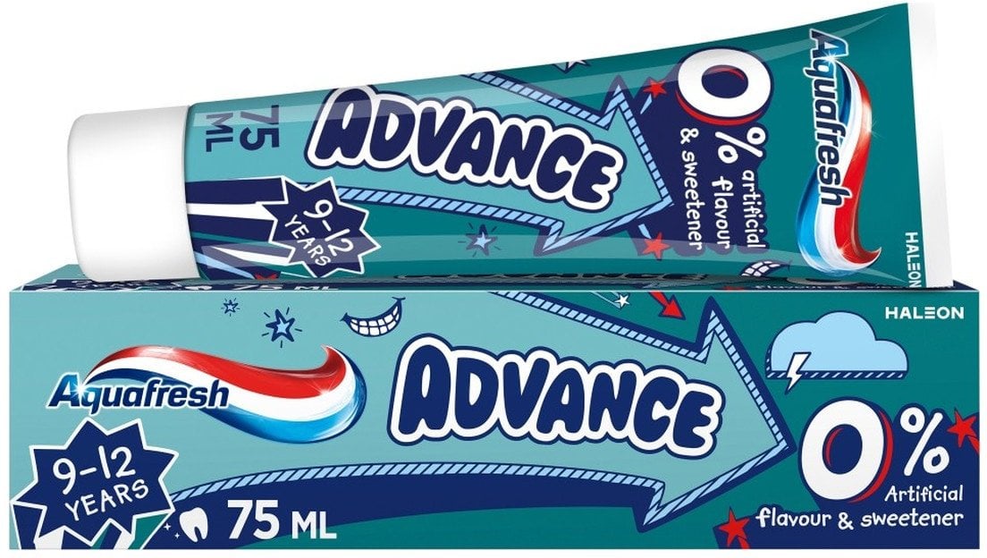 GSK Aquafresh advance pasta do zębów dla dzieci 9-12 lat 75ml