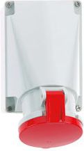 Bals Gniazdo stałe czerwonr 63A 400V IP44 (11386)