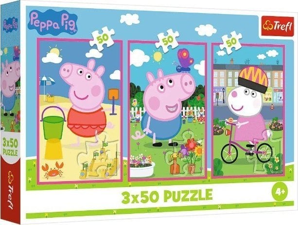 Trefl Puzzle Peppa Siła przyjaźni 3x50 elementów (34877)