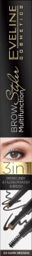 Eveline Brow Multifunction Styler Kredka do brwi 3w1 nr 02 Dark Brown 1szt