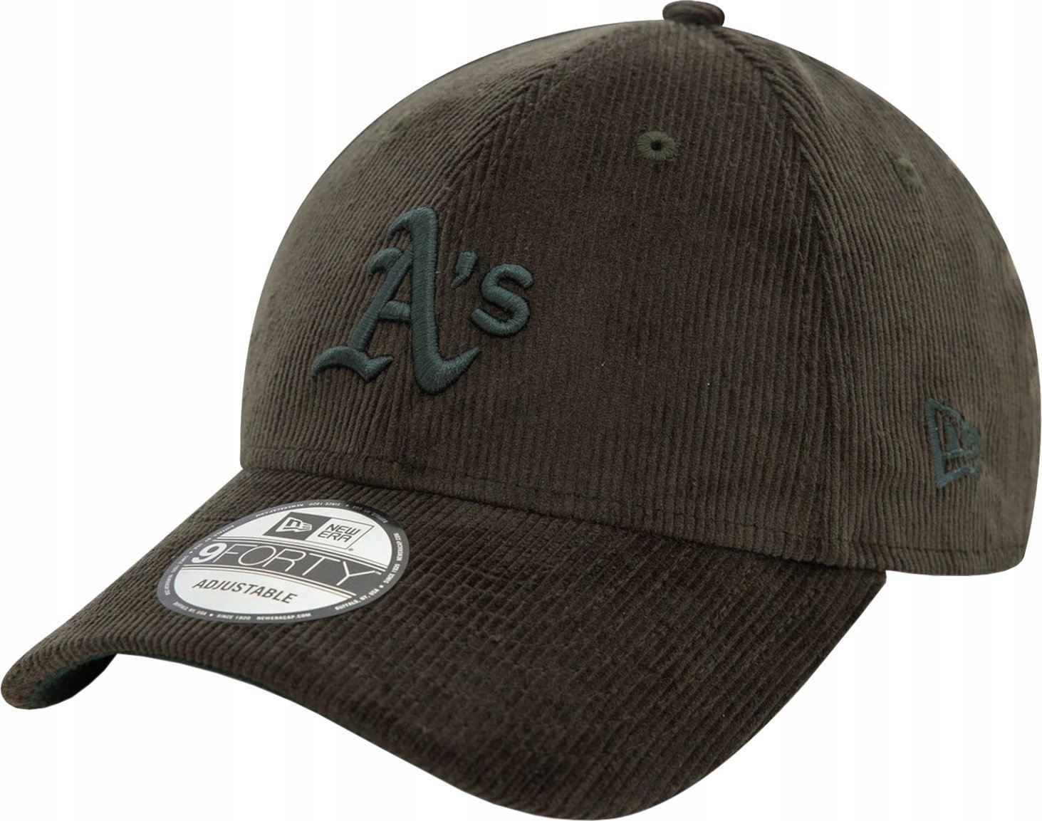 New Era New Era 9FORTY Oakland Athletics MLB Cord Cap 60580821 Zielone OSFM