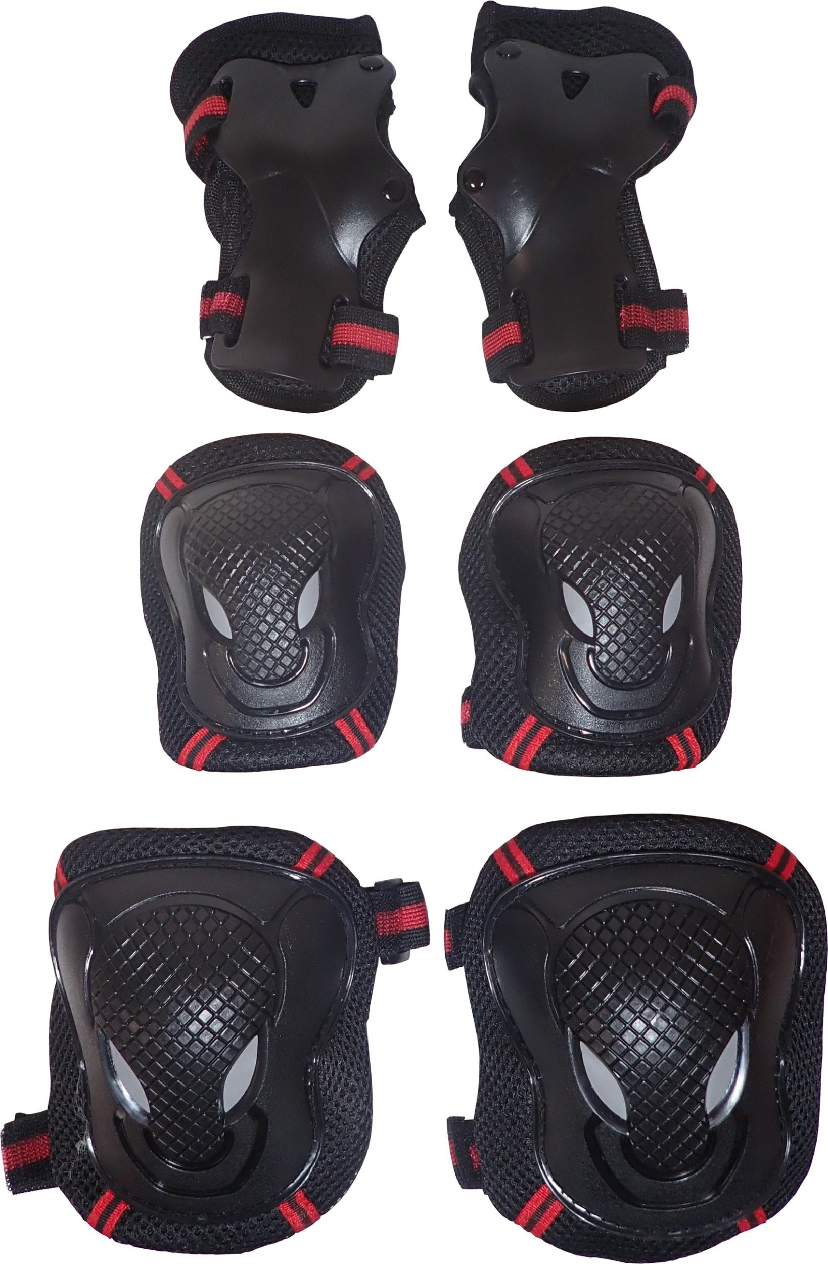 Zestaw Ochraniaczy na Rolki Deskorolkę Rower 3w1 Czarne KUBISPORT rozm M