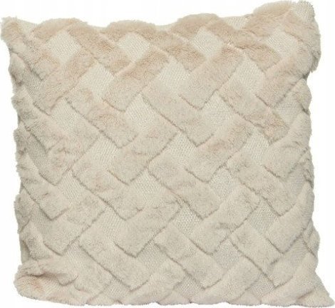 Kaemingk Poduszka dekoracyjna miękka odcienie beżu 43x43 cm