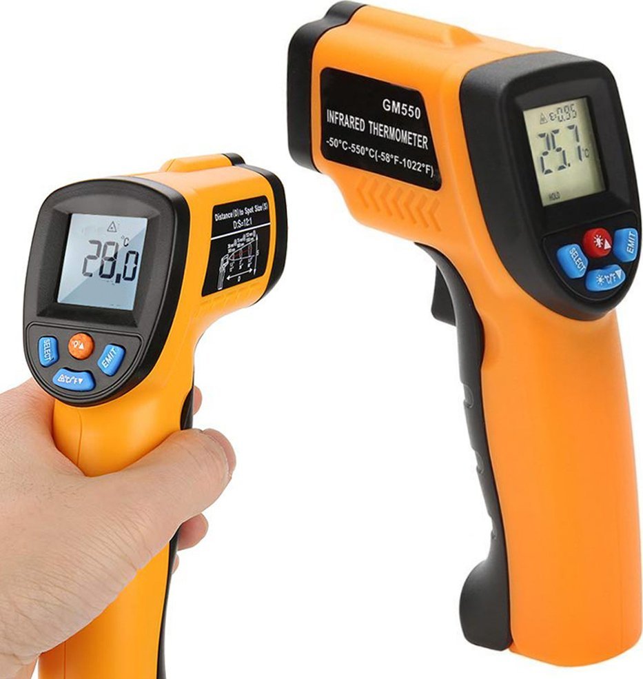 Verk Pirometr termometr laserowy bezdotykowy -50 +550deg;c Pirometr termometr laserowy bezdotykowy -50 +550deg;c