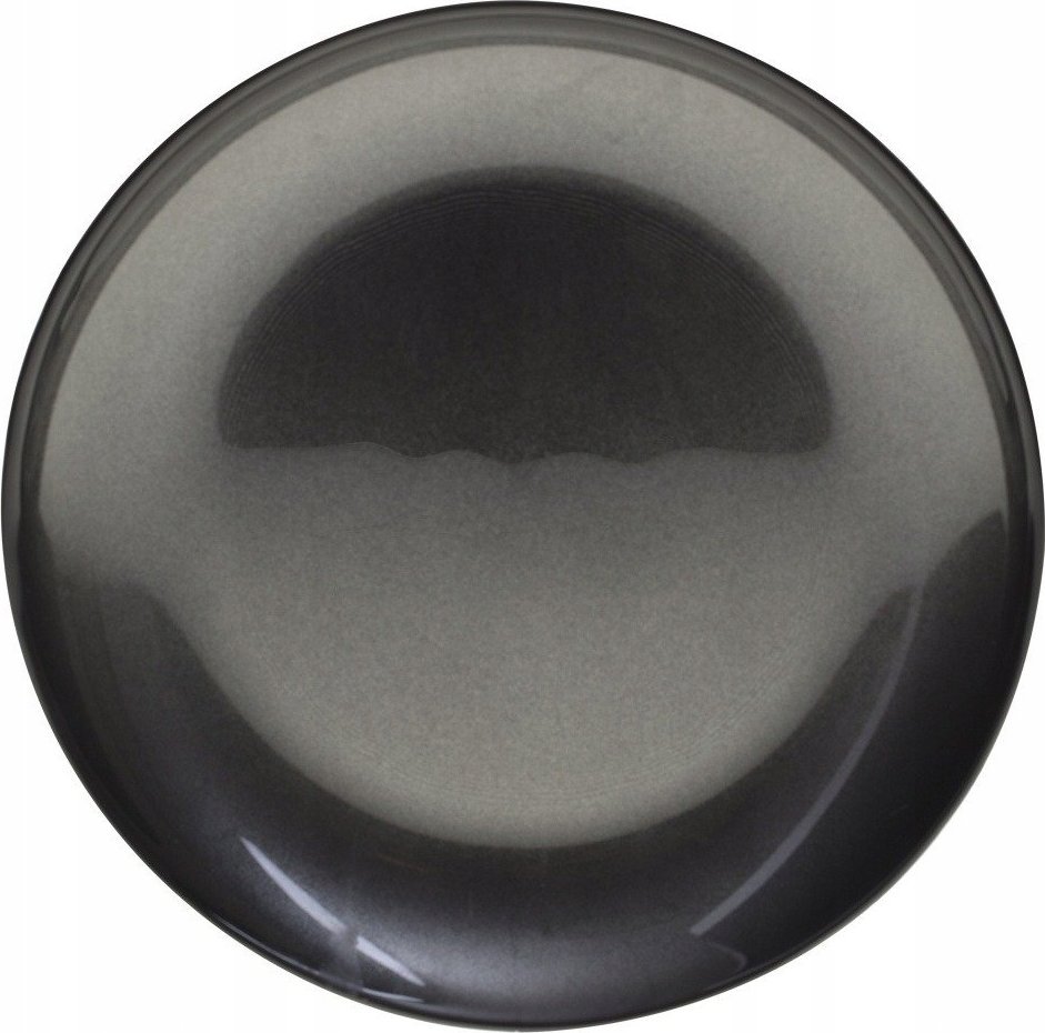 Secret de Gourmet Talerz deserowy ANIA BLACK, szkło, Ø 21 cm, kolor czarny