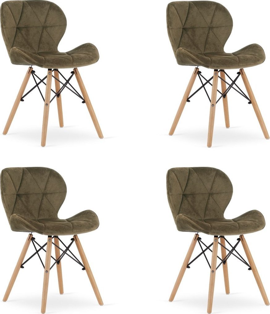 Leobert Krzesło LAGO Aksamit - brąz x 4