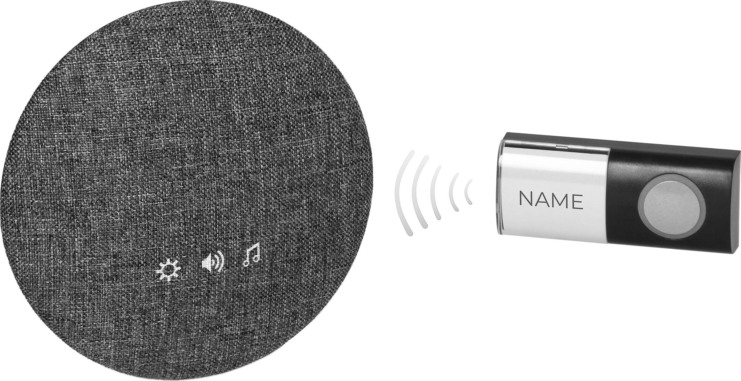 Orno FALANTE, dzwonek bezprzewodowy bateryjny, learning system, 38 dźwięków, 200m