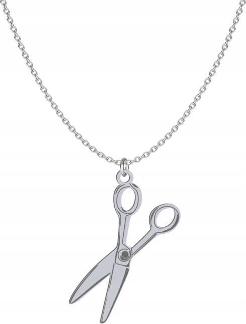Radziszewska Jewellery Naszyjnik Nożyczki SREBRO TABLICZKA GRATIS