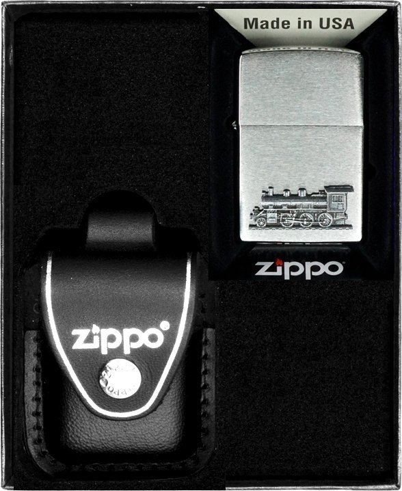 Zestaw ZIPPO Zapalniczka LOCOMOTIVE Prezentowy No3