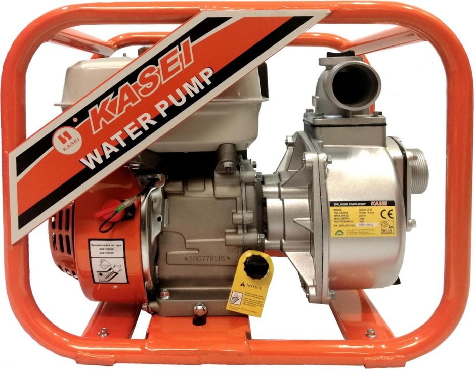 KASEI KASEI QGZ50-15-20 MOTOPOMPA POMPA STRAŻACKA SPALINOWA DO WODY CZYSTEJ WYSOKOWYDAJNA 25000 l/h 25m3/h