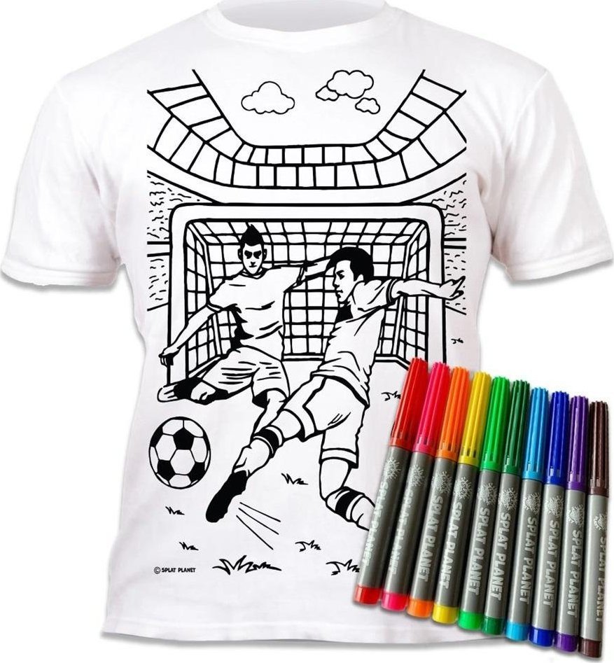 Koszulka do wielokrotnego kolorowania Piłka 5-6