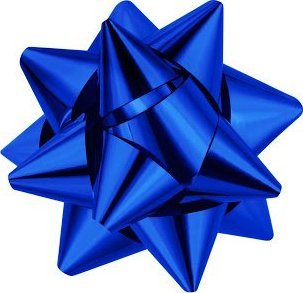 Fastima Rozetka wstążka KOKARDA do prezentów 8cm Granatowa K26