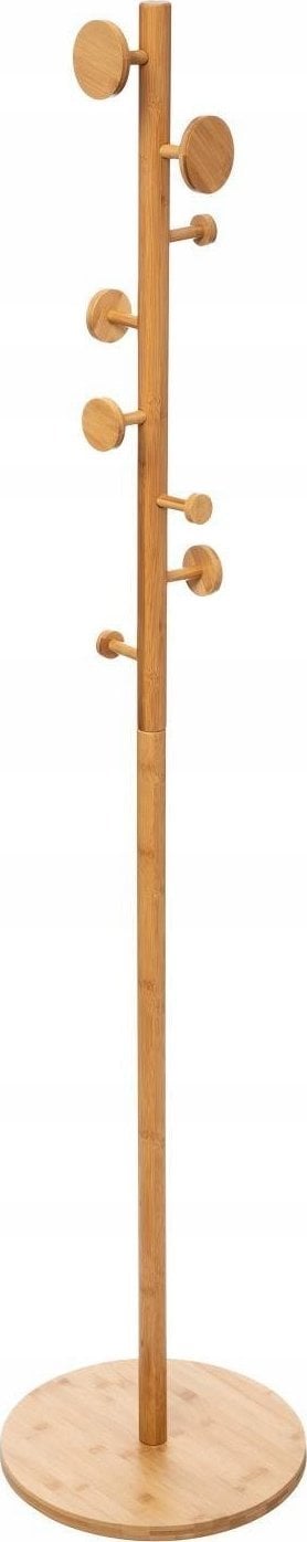 5five Wieszak na ubrania do przedpokoju, bambusowy, 8 haczyków