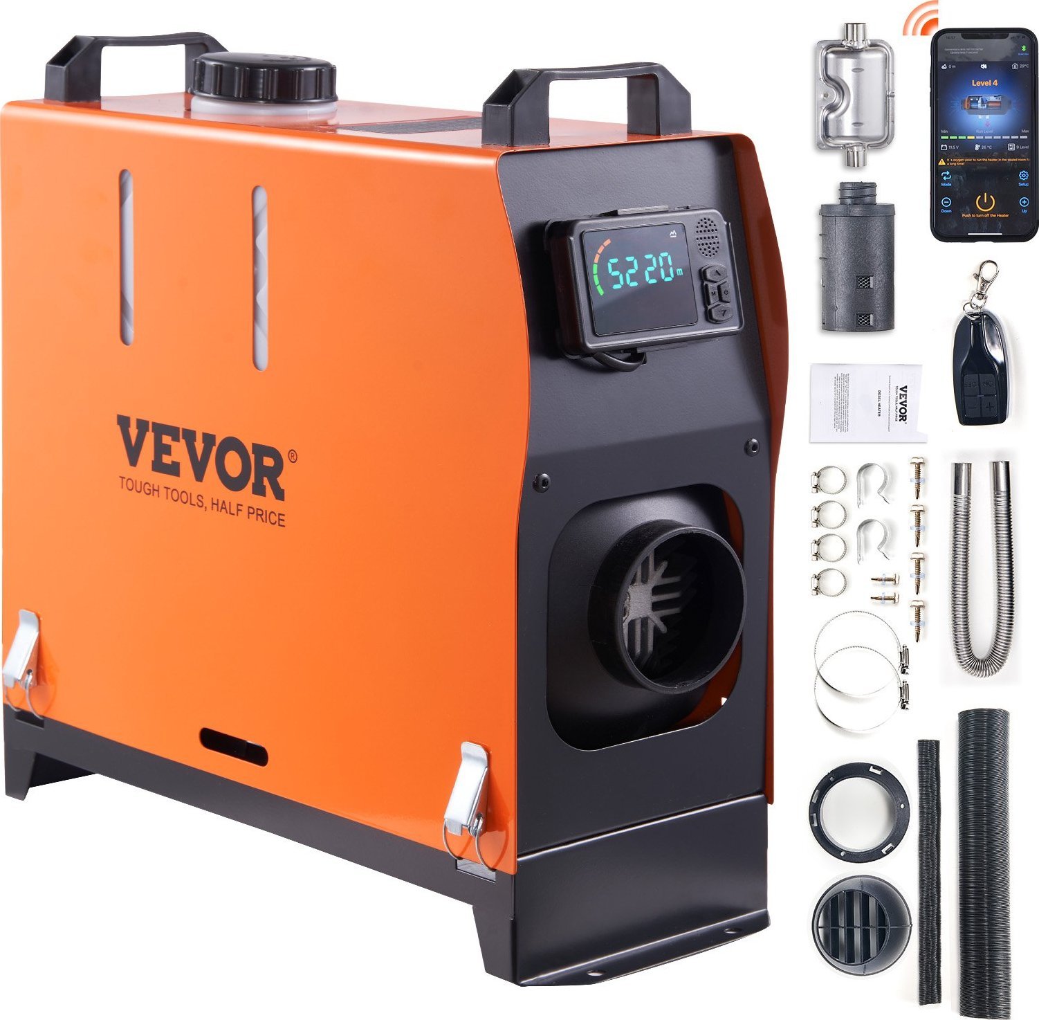 Nagrzewnica Samochodowa All-In-One 12 V z Aplikacją Bluetooth