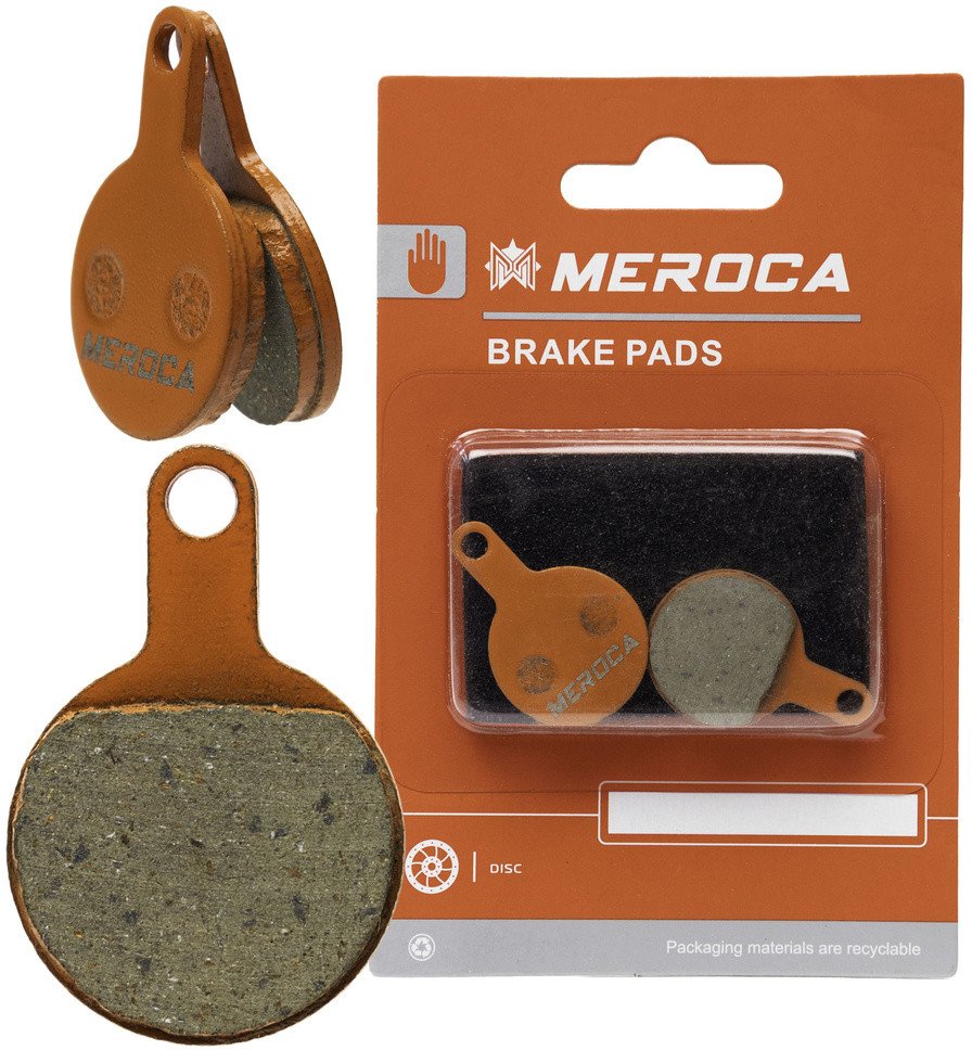 Klocki hamulcowe Meroca, półmetaliczne do Tektro IOX, Lyra, Novela.