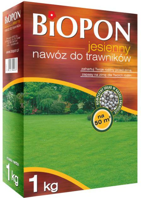 Biopon Nawóz jesienny do trawnika karton 1kg (1077)