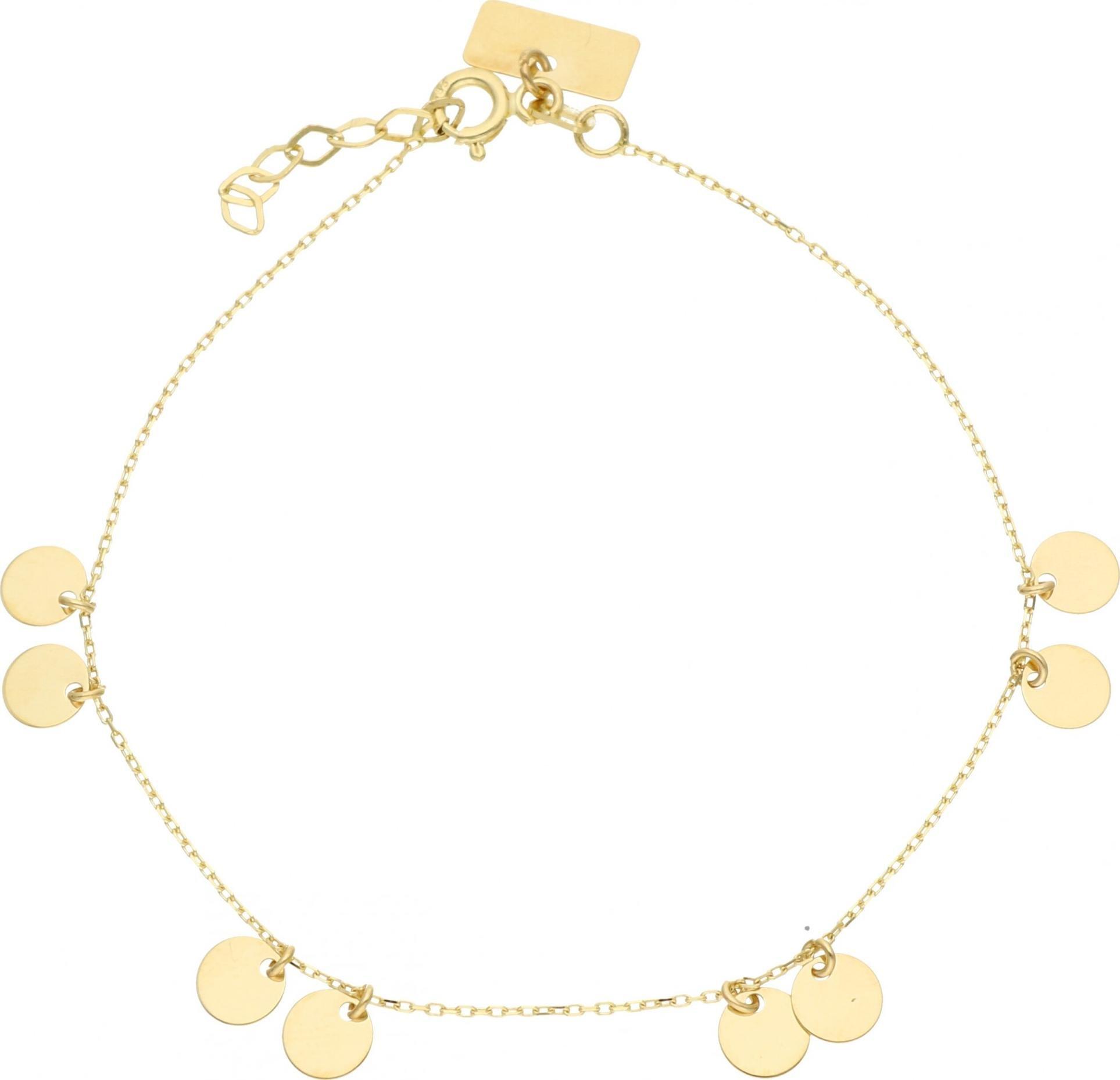 Rosanto Złota bransoletka z drobnymi monetami 19 cm 585 14k