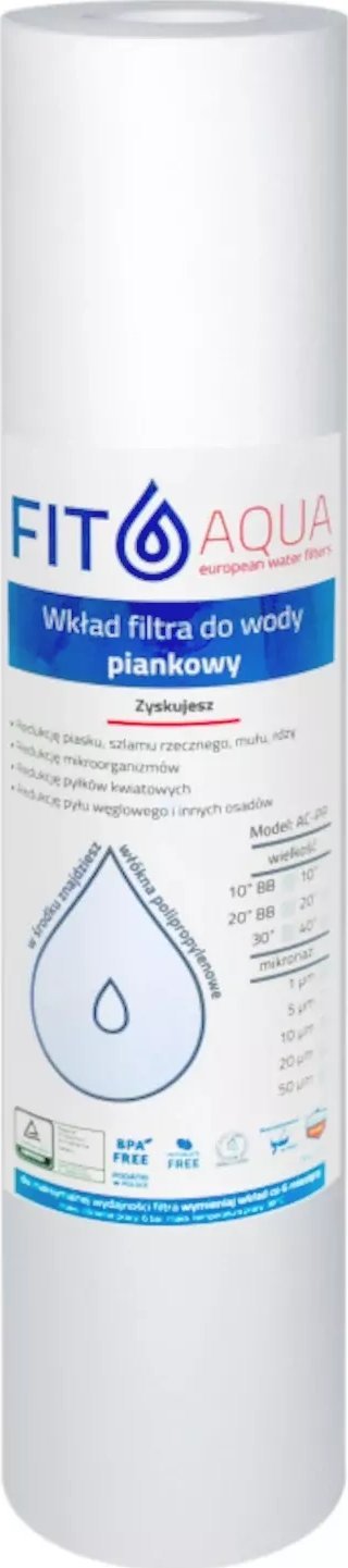 Fit Aqua AC-PP-10-20 Wkład polipropylenowy 20 mikronów 10 cali