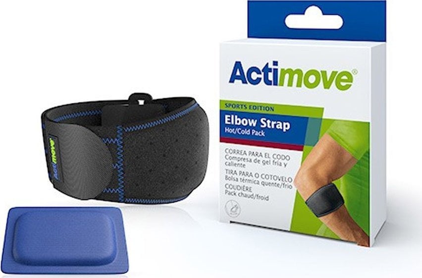 Pozostałe Opaska na łokieć z kompresem żelowym regulowana