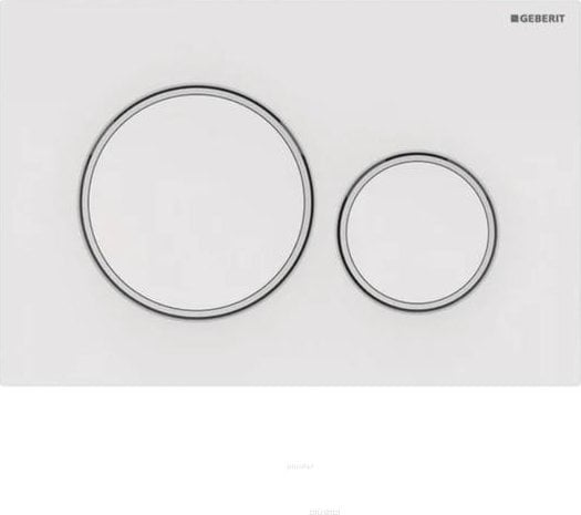 Przycisk spłukujący Geberit Przycisk uruchamiający Geberit Sigma20, przedni, biały-biały mat-biały [1/10]