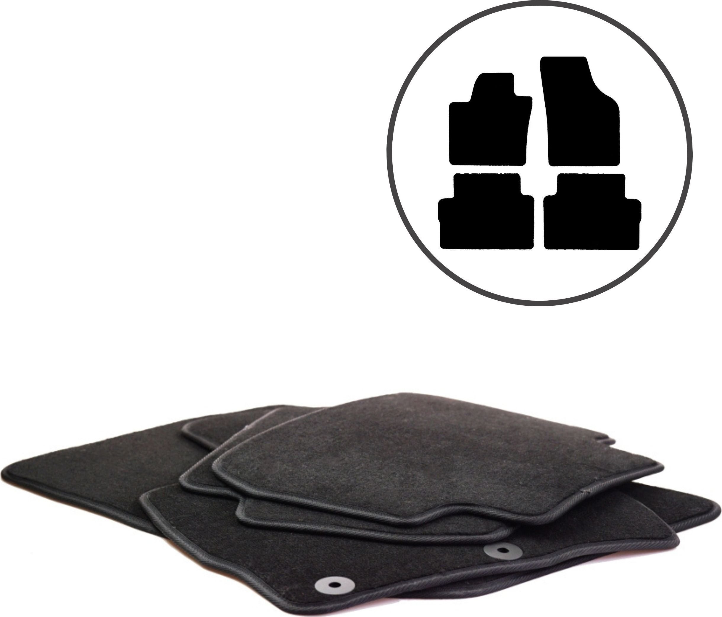 Dikel Dywaniki samochodowe 4szt. VW Sharan II Od 2010