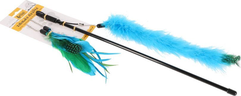 Dingo DINGO Zabawka dla kota: Wędka dla kota z wymiennymi zabawakami