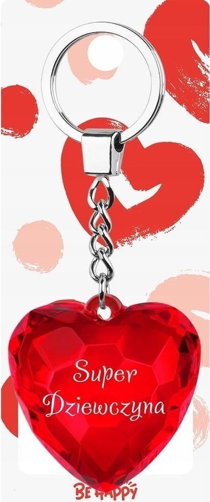 Brelok serce Super Dziewczyna