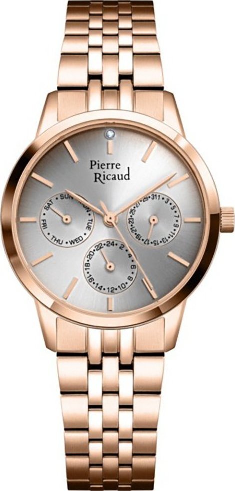 Zegarek damski Pierre Ricaud P21056.9117QF różowe złoto
