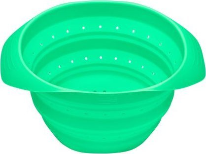 Lurch Cedzak składany, silikon, 19 x 22 x 3,5 cm, 2,0 l, zielony / Lurch