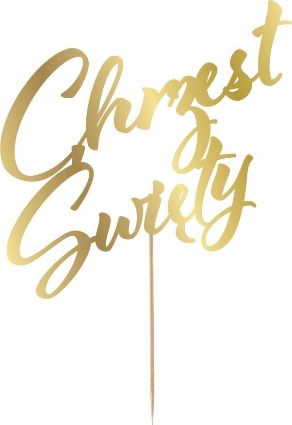 GoDan Dekoracja na tort Chrzest Święty 17x20cm