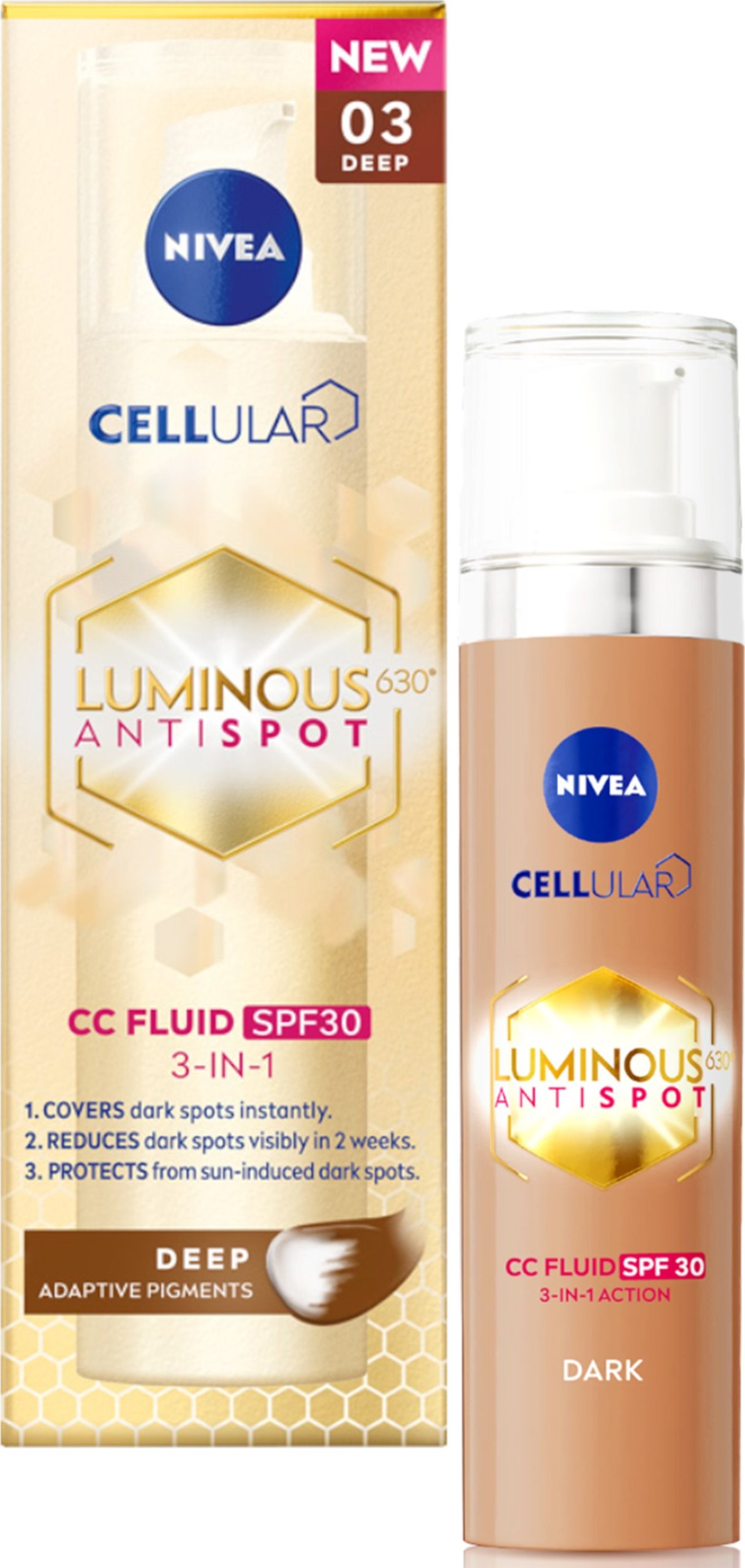 Osram NIVEA LUMINOUS PRZECIW PRZEBARWIENIOM KREM CC SPF 30, ODCIEŃ 03/DEEP 40 ml