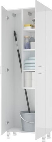 Deftrans Szafka stojąca ze schowkiem na mopa Mea 179 cm