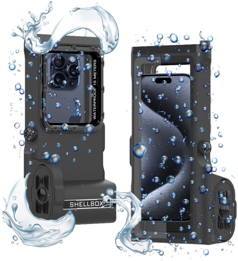 Etui wodoszczelne uniwersalne Supero do telefonów, czarne